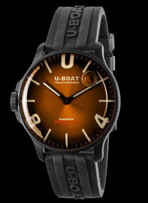 Review U-Boat Darkmoon Watch Replica DARKMOON 44MM BROWN IPB SOLEIL 8699/B